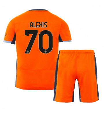 Inter Milan Alexis Sanchez #70 Koszulka Trzecich Dziecięca 2023-24 Krótki Rękaw (+ Krótkie spodenki)